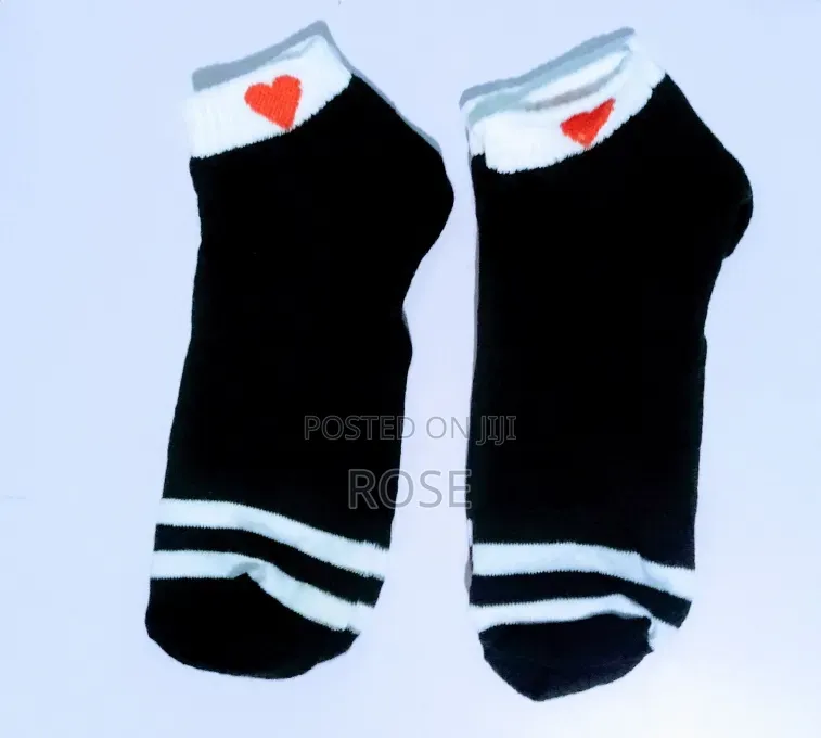 Women's Heart Pattern Ankle Socks- Soft Breathable and Stretchy Socks