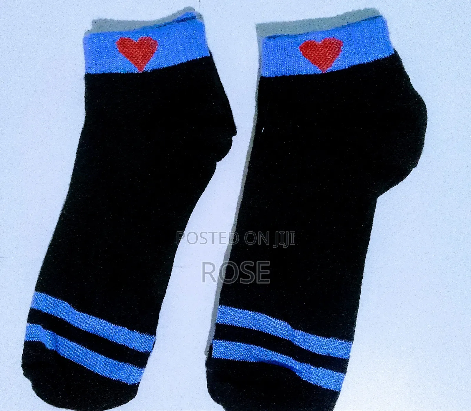 Women's Heart Pattern Ankle Socks- Soft Breathable and Stretchy Socks