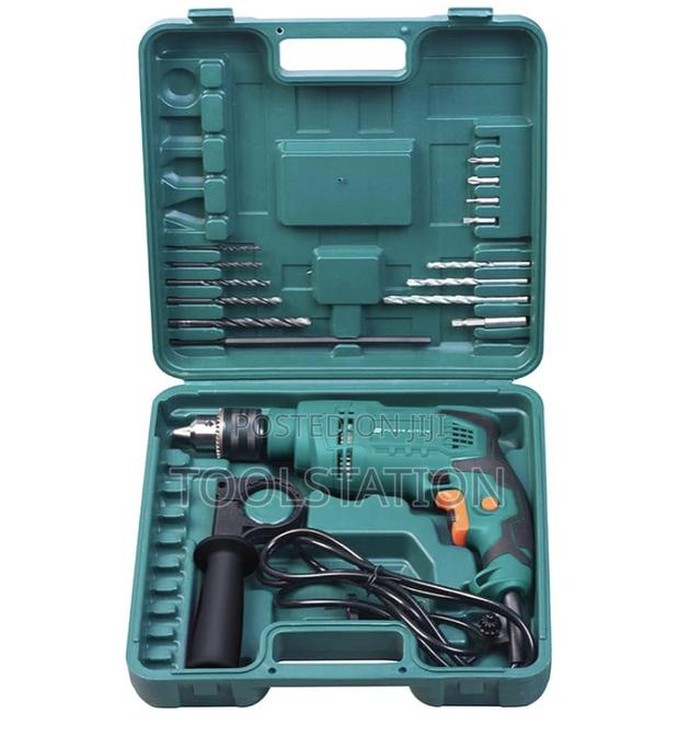 Impact Drill 750w Set With 31 Piece Accessories