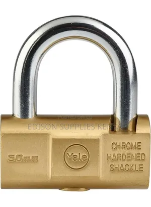 Yale Padlocks Yale Brass Hammer Padlocks 50mm High Protection