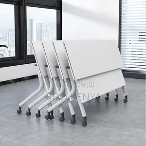 Study Table; Space Saving White Folding Computer Desk