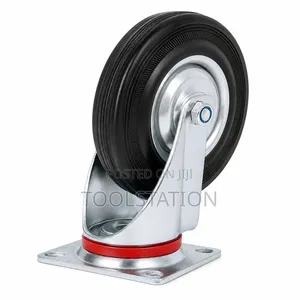 Castor Wheels Rubber 5 Inch With Plate Set of 4