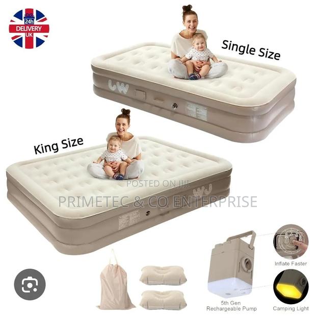 Single Size 190x100x40cm Rechargeable Pump Self Inflating Bed