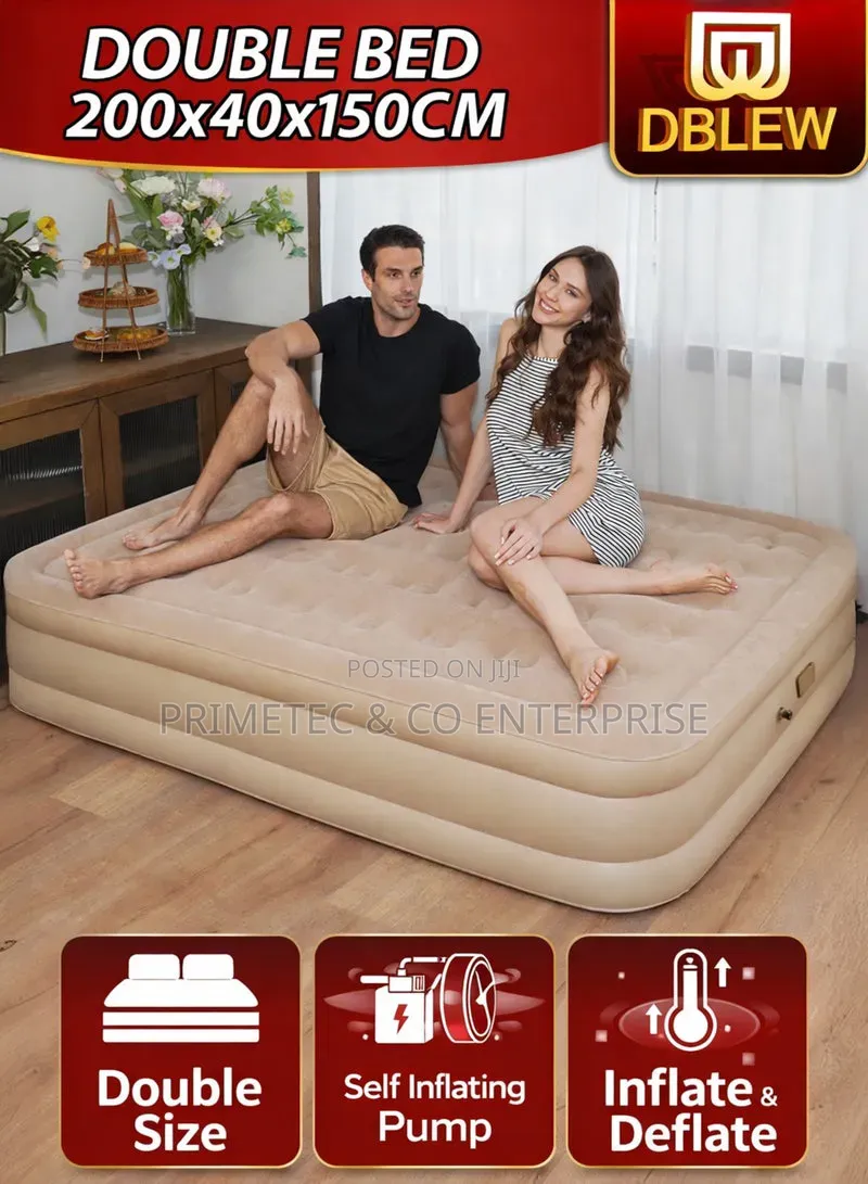 Single Size 190x100x40cm Rechargeable Pump Self Inflating Bed