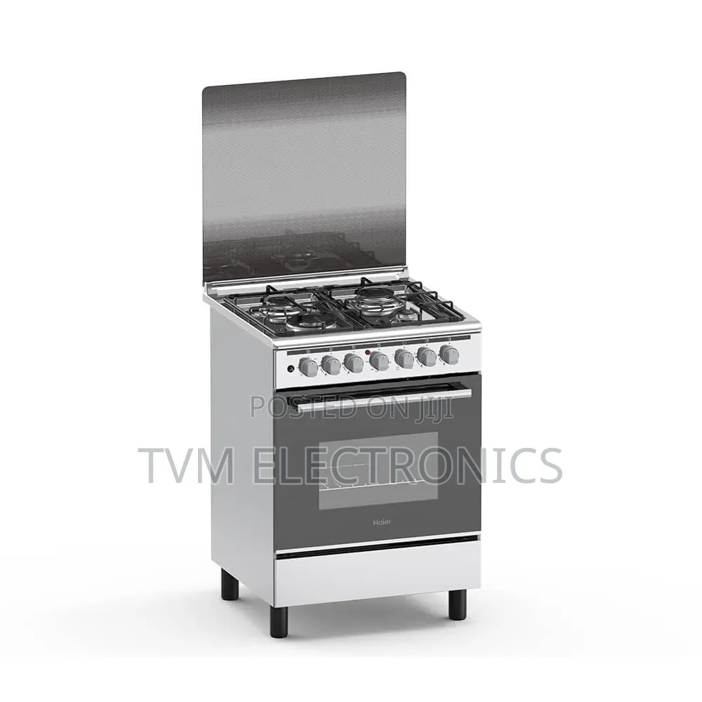 Haier 4 Gas 60x60 Cooker With Electric Oven - Hcr2040ees