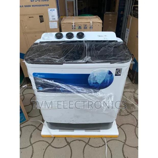 Midea 10kg Semi Automatic Twins Tub Washing Machine Wash and Spin - thumbnail 2