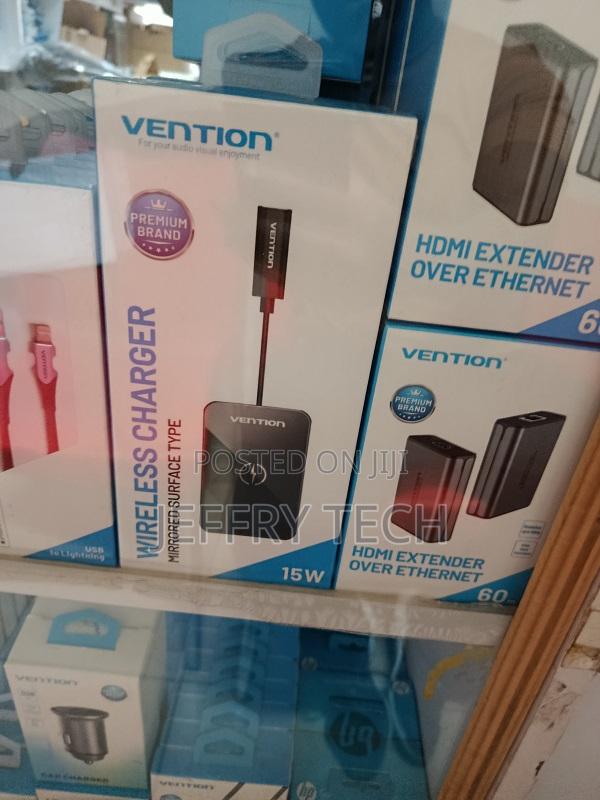 Vention Wireless Charger 15w Ultra-Thin Mirrored Surface Type 0.05m