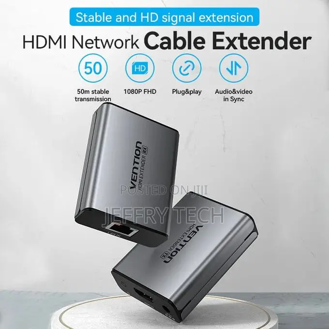 Vention Hdmi Network Cable Extender 50m for Computer Laptop Tv (Akgh0)