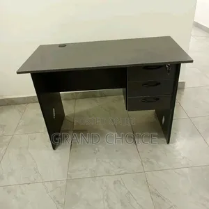 Standard Office Working Desk With Drawer and Extensions Holder