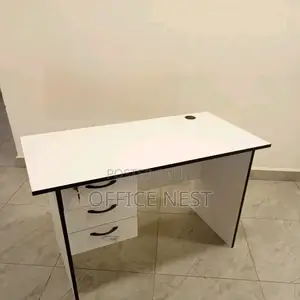 Standard Office Working Desk With Drawer and Extensions Holder