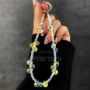 Phone Charms Strap Phone Lanyard Wrist With Beads, Aesthetic Cell Cha