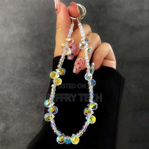 Phone Charms Strap Phone Lanyard Wrist With Beads, Aesthetic Cell Cha - thumbnail 3