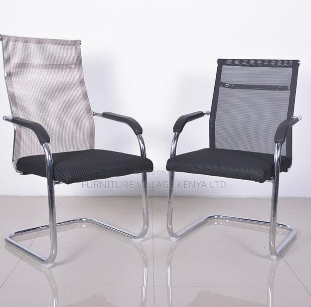 Modern Waiting Chair With Caushion and Mesh Backres - thumbnail 6