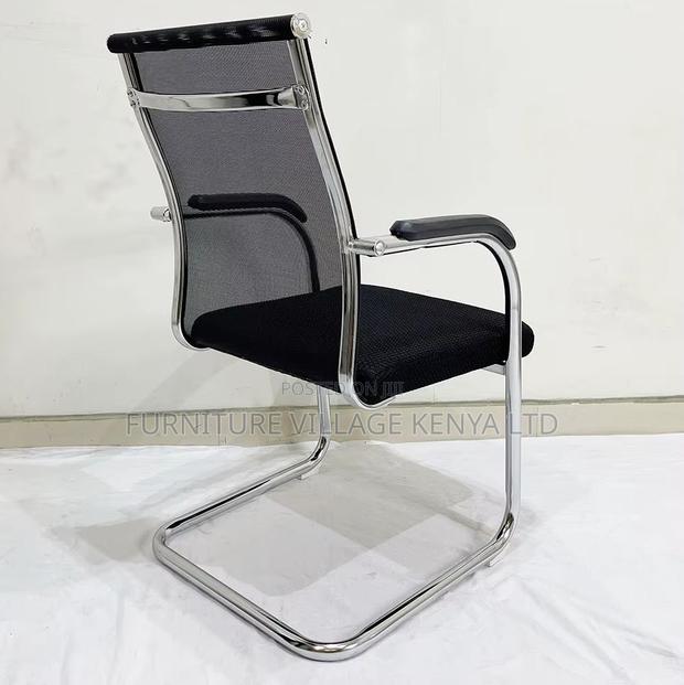 Modern Waiting Chair With Caushion and Mesh Backres - thumbnail 8