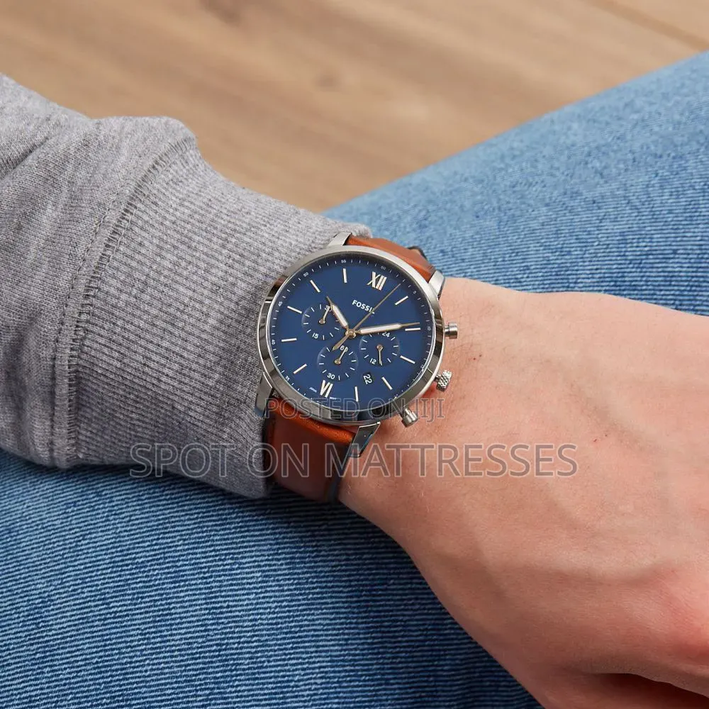 Fossil Chronograph Gents Watch. Scratch Resistant Mineral Glass.