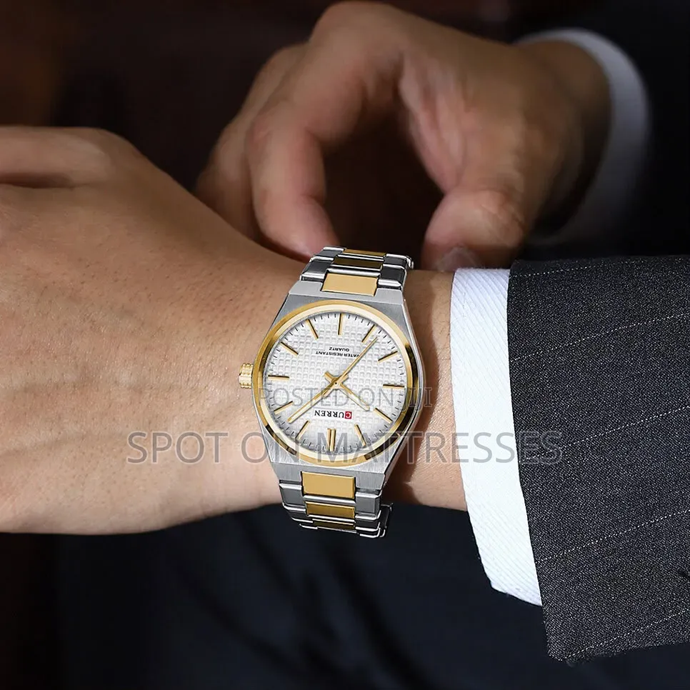 Currn Watch for Gents. Stainless Steel. Date Display. Water Resistant.