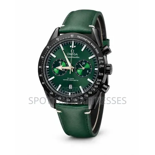 Offer! Omega Speedmaster Watch for Gents With Quality Leather Strap.