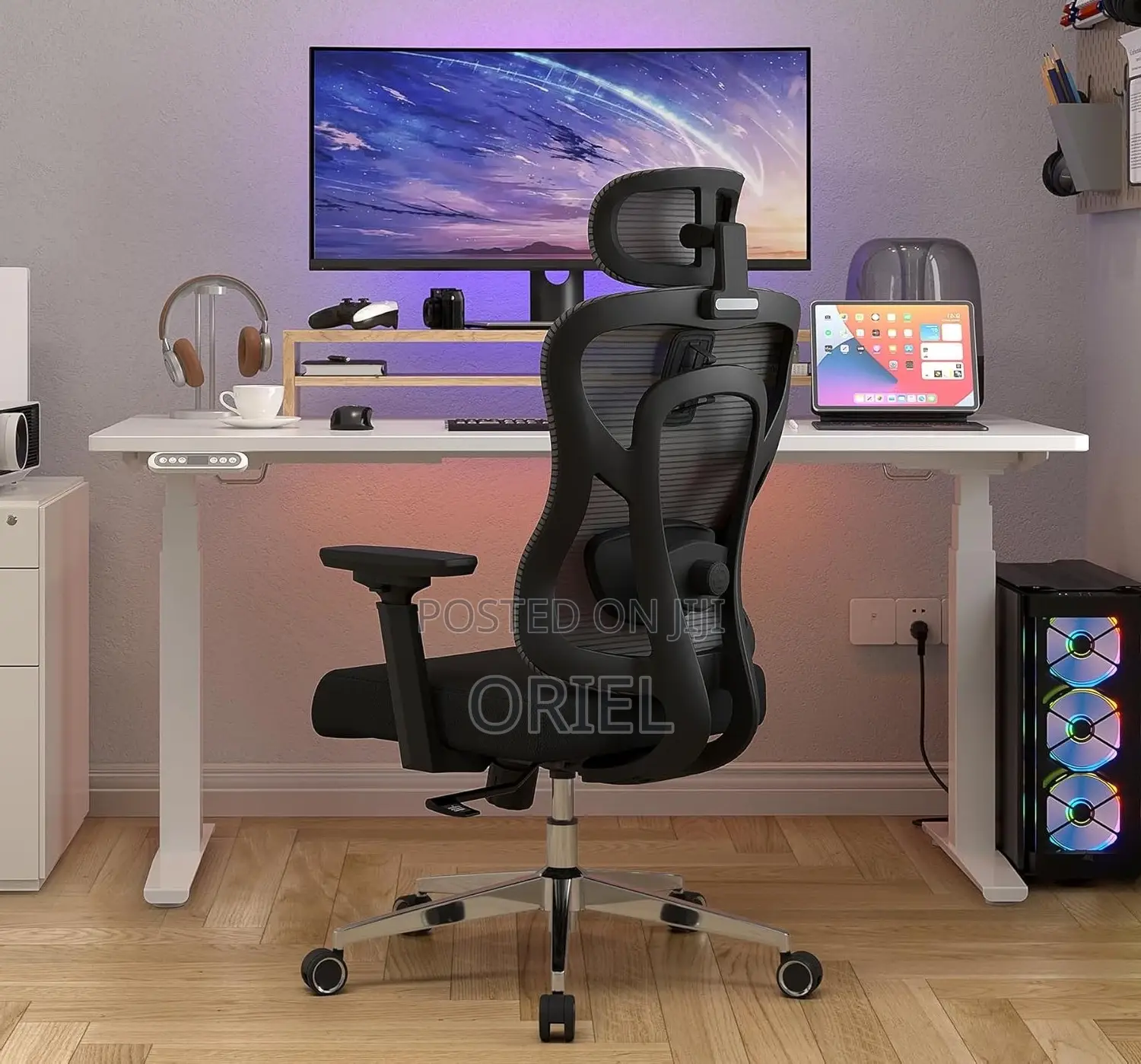 Office Chair : Breathable High-Back Orthopedic Office Chair