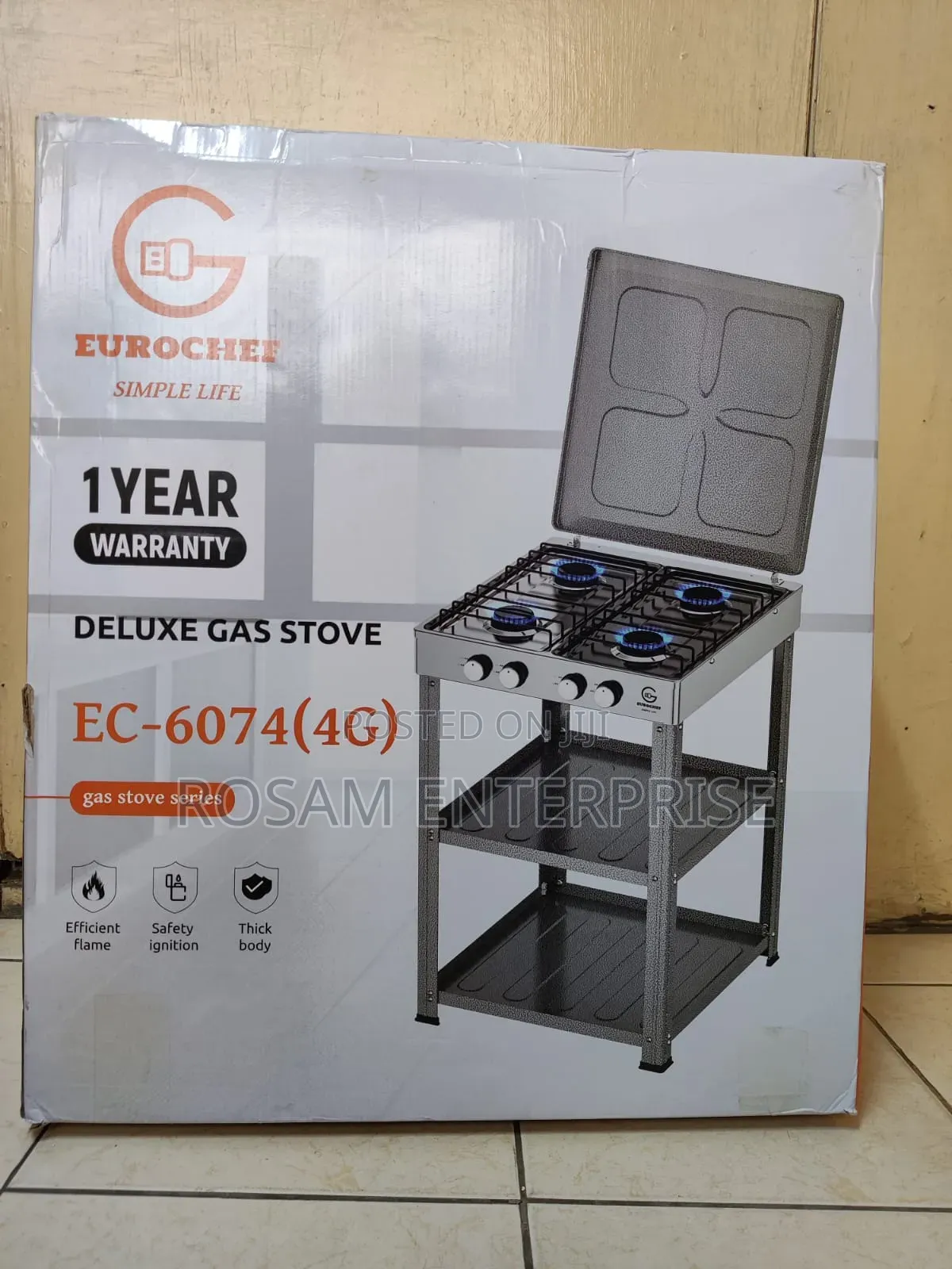 Eurochef 4gas With Shelves