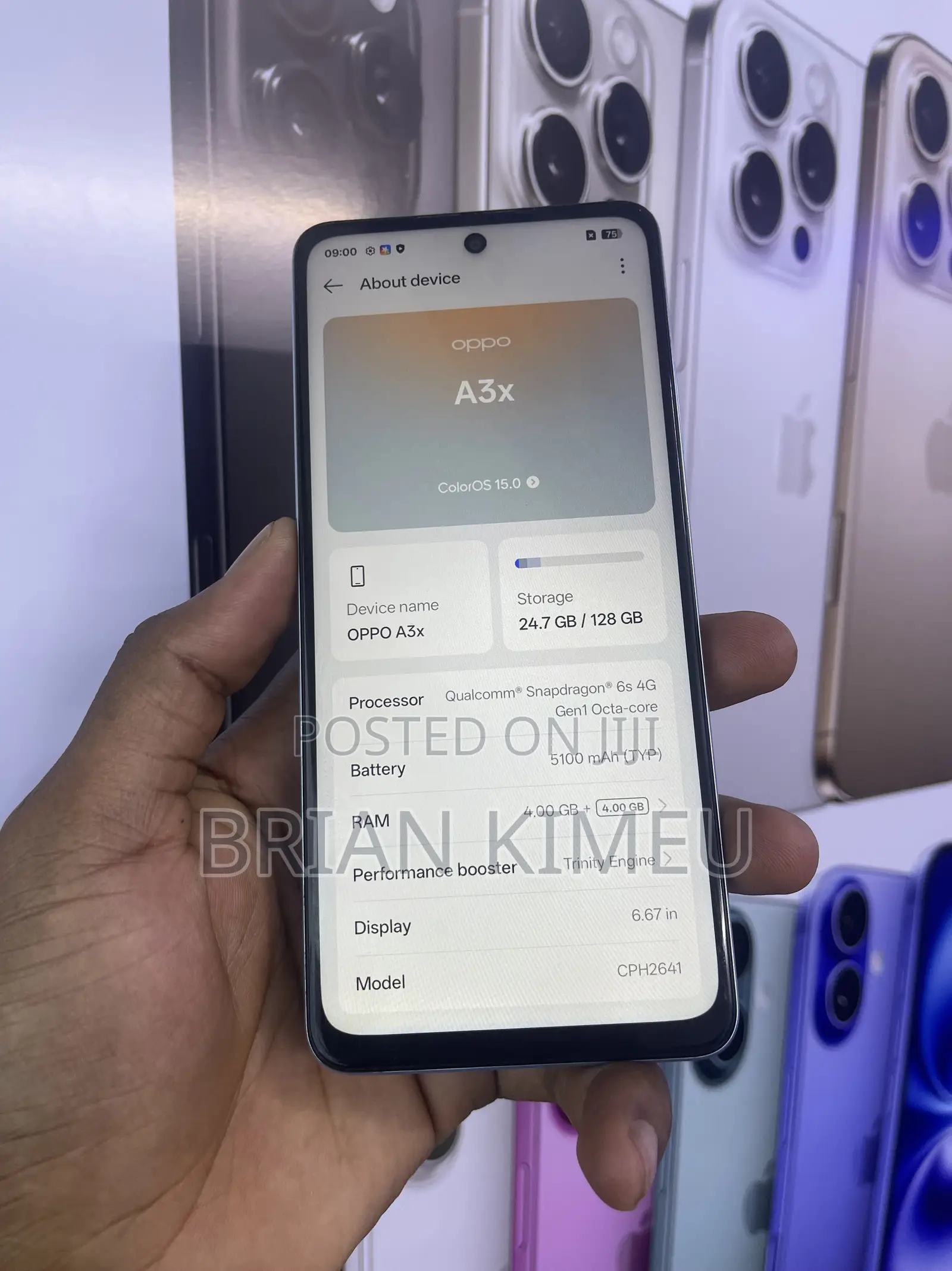 Oppo A3x 128 GB Blue