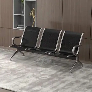 Office Bench :3-Seat Office Waiting Bench