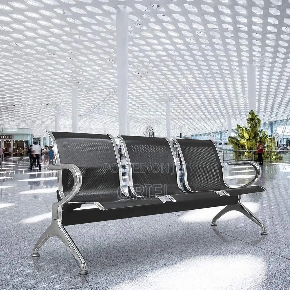 Office Bench :3-Seat Office Waiting Bench
