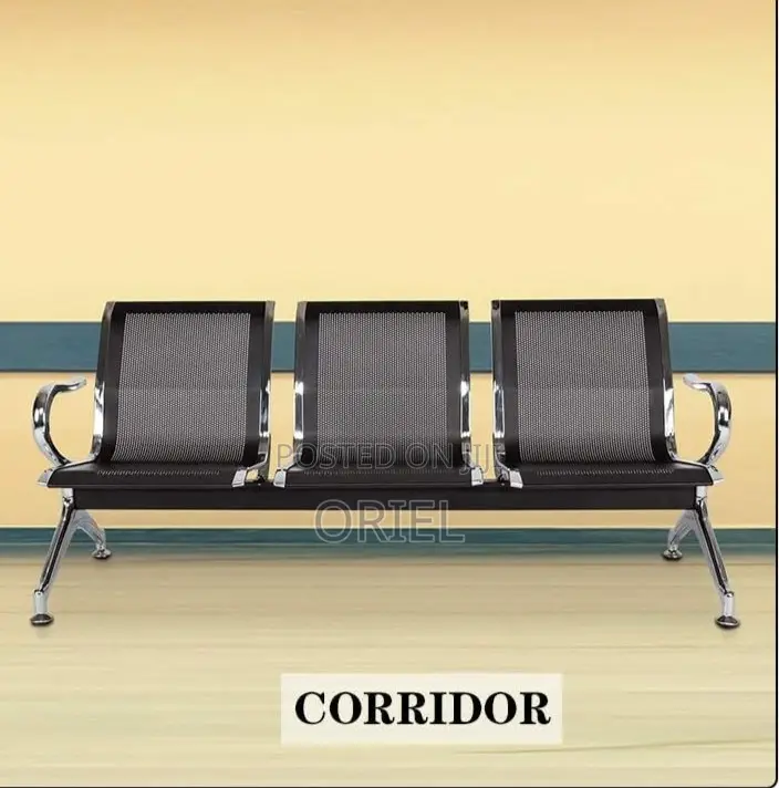 Office Bench :3-Seat Office Waiting Bench