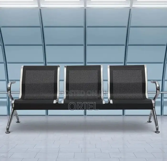 Office Bench :3-Seat Office Waiting Bench