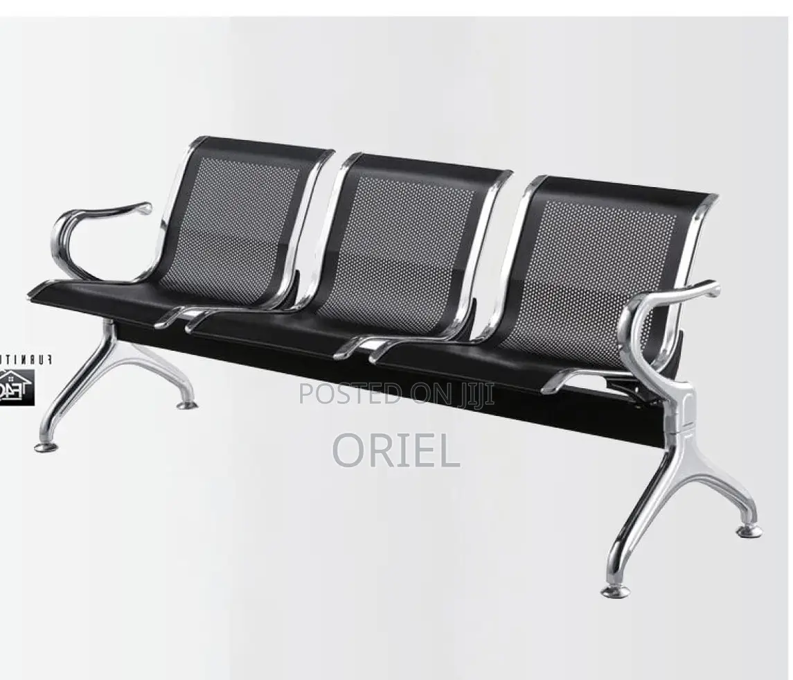Office Bench :3-Seat Office Waiting Bench