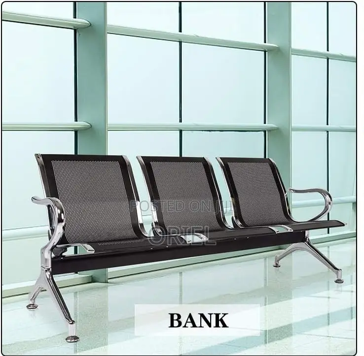 Office Bench :3-Seat Office Waiting Bench