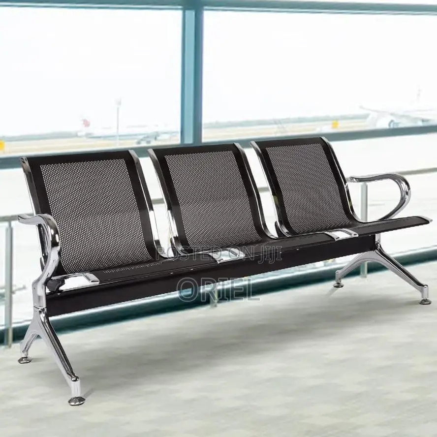 Office Bench :3-Seat Office Waiting Bench