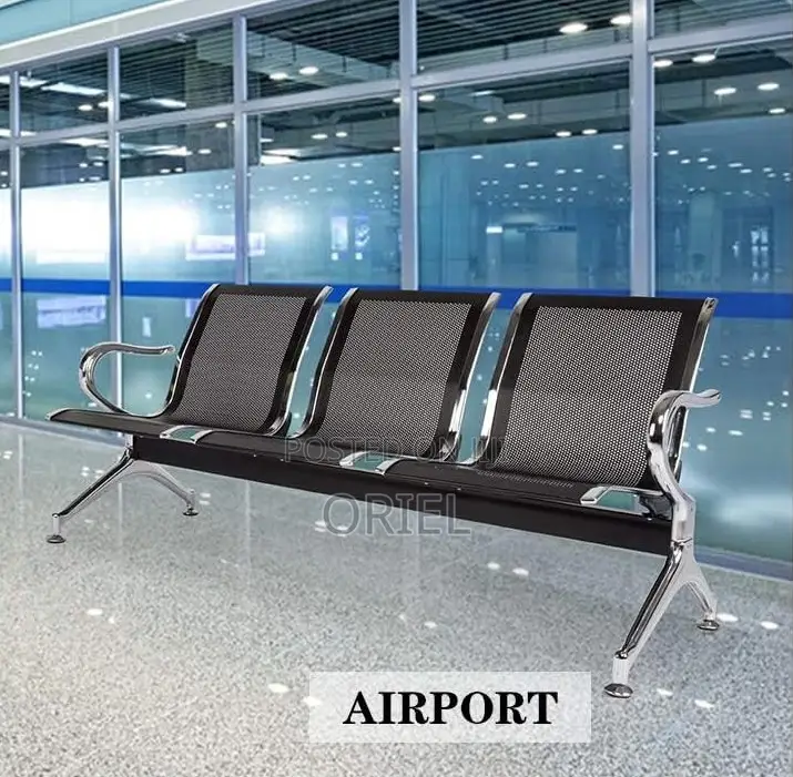 Office Bench :3-Seat Office Waiting Bench