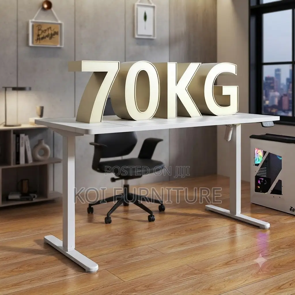 Office Desk; 1.2 Meters Electric Desk With Brown Tops