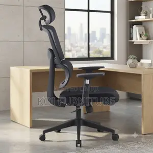 Office Chairs; Fabricated Orthopedic Office Chair With Long Headrest