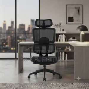 Office Chairs; Fabricated Orthopedic Office Chair With Long Headrest