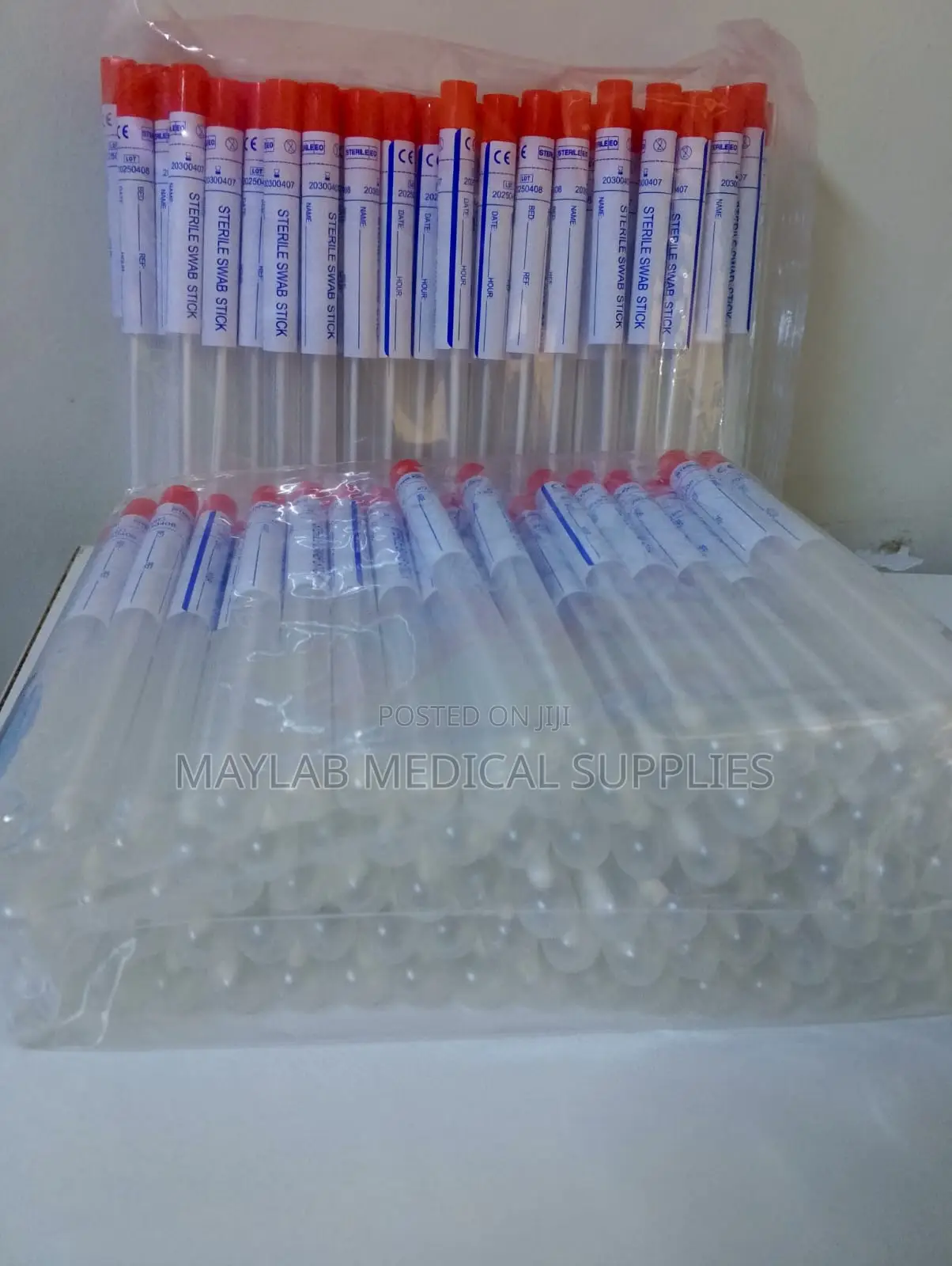 Sterile Swab Stick Red Top