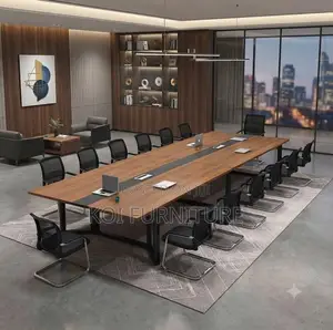 Boardroom Table; 2.4 Meter Brown Boardroom Excellent Table