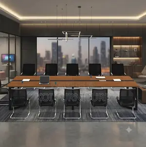 Boardroom Table; 2.4 Meter Brown Boardroom Excellent Table