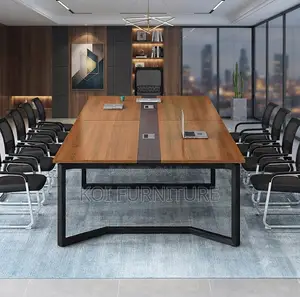 Boardroom Table; 2.4 Meter Brown Boardroom Excellent Table