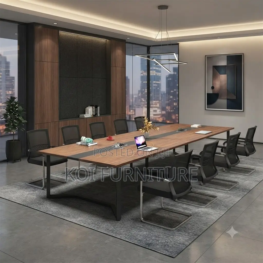 Boardroom Table; 2.4 Meter Brown Boardroom Excellent Table