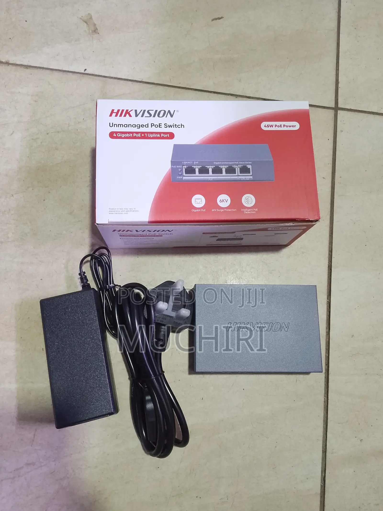 Hikvision 4 Port Poe Switch With 1 Uplink Port