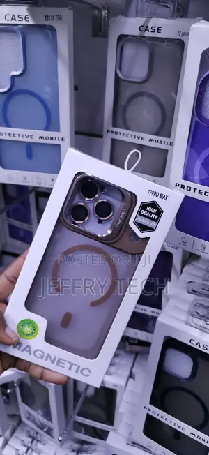 17 Pro Max Matte Translucent Magnetic Phone Case