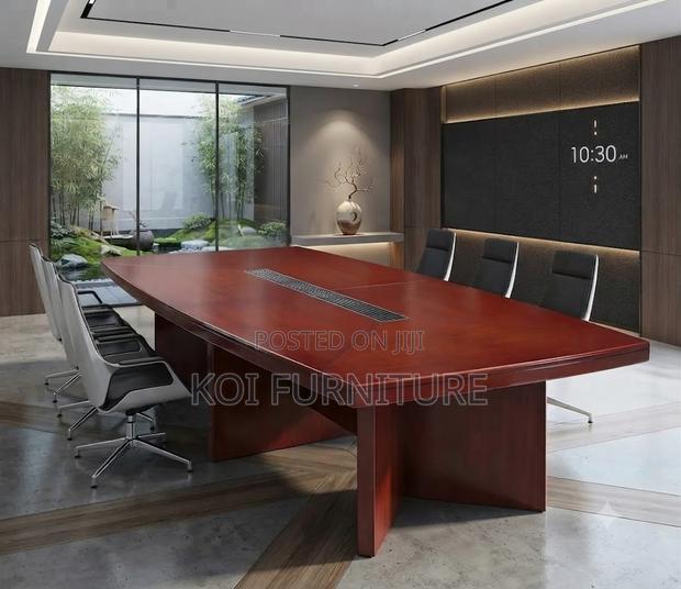 Boardroom Table; 2.4 Meters Mahogany Executive Spacious Ideal Table - main view