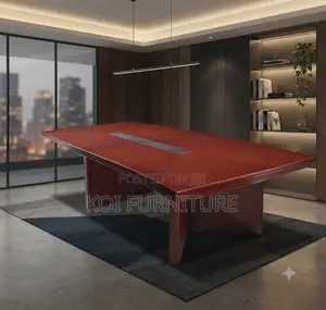 Boardroom Table; 2.4 Meters Mahogany Executive Spacious Ideal Table