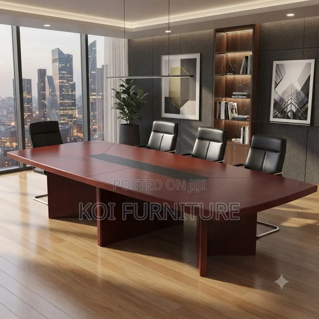 Boardroom Table; 2.4 Meters Mahogany Executive Spacious Ideal Table