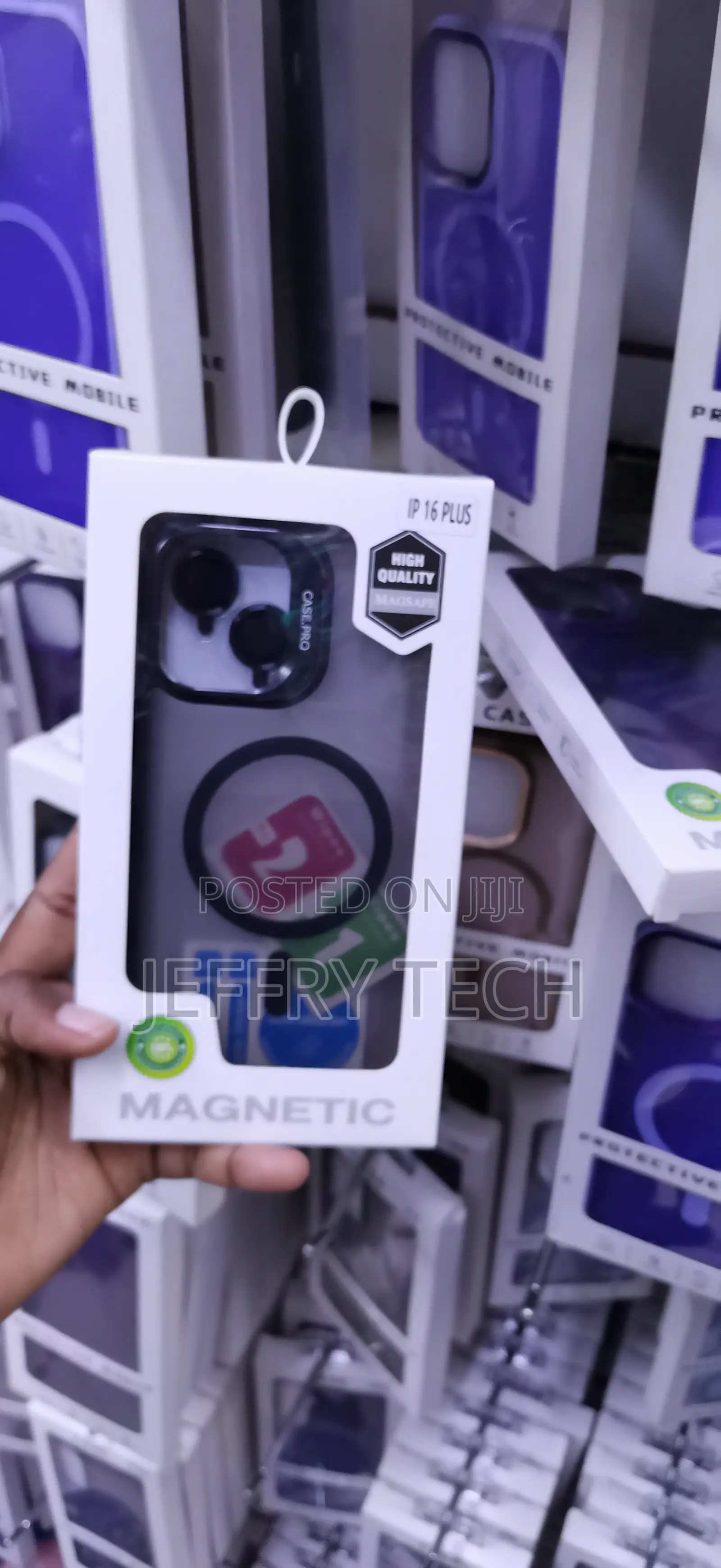 Ip 16 Plus Clear Magnetic Case With Built-in Magsafe