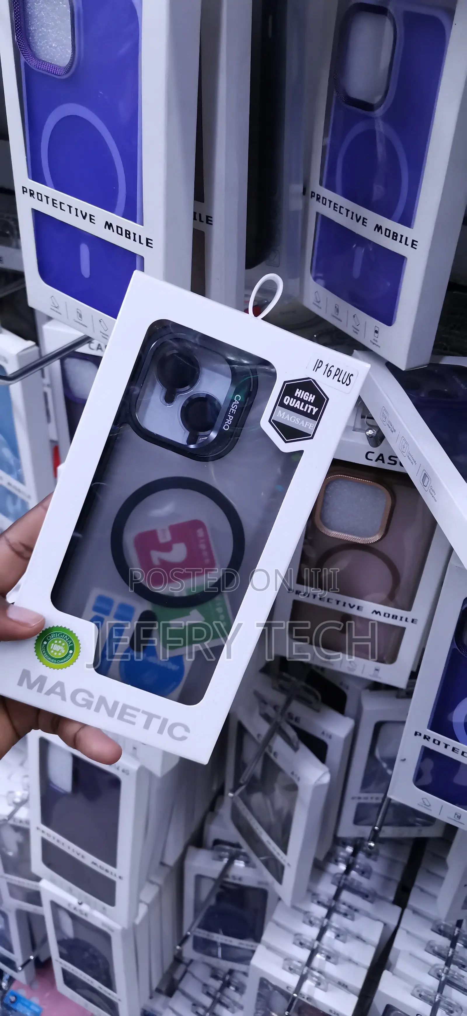 Ip 16 Plus Clear Magnetic Case With Built-in Magsafe