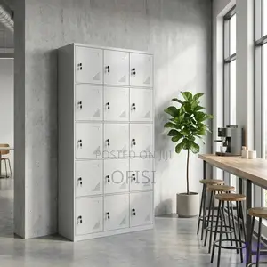 Office Cabinet; 15-Doors Steel Office Locker Cabinet