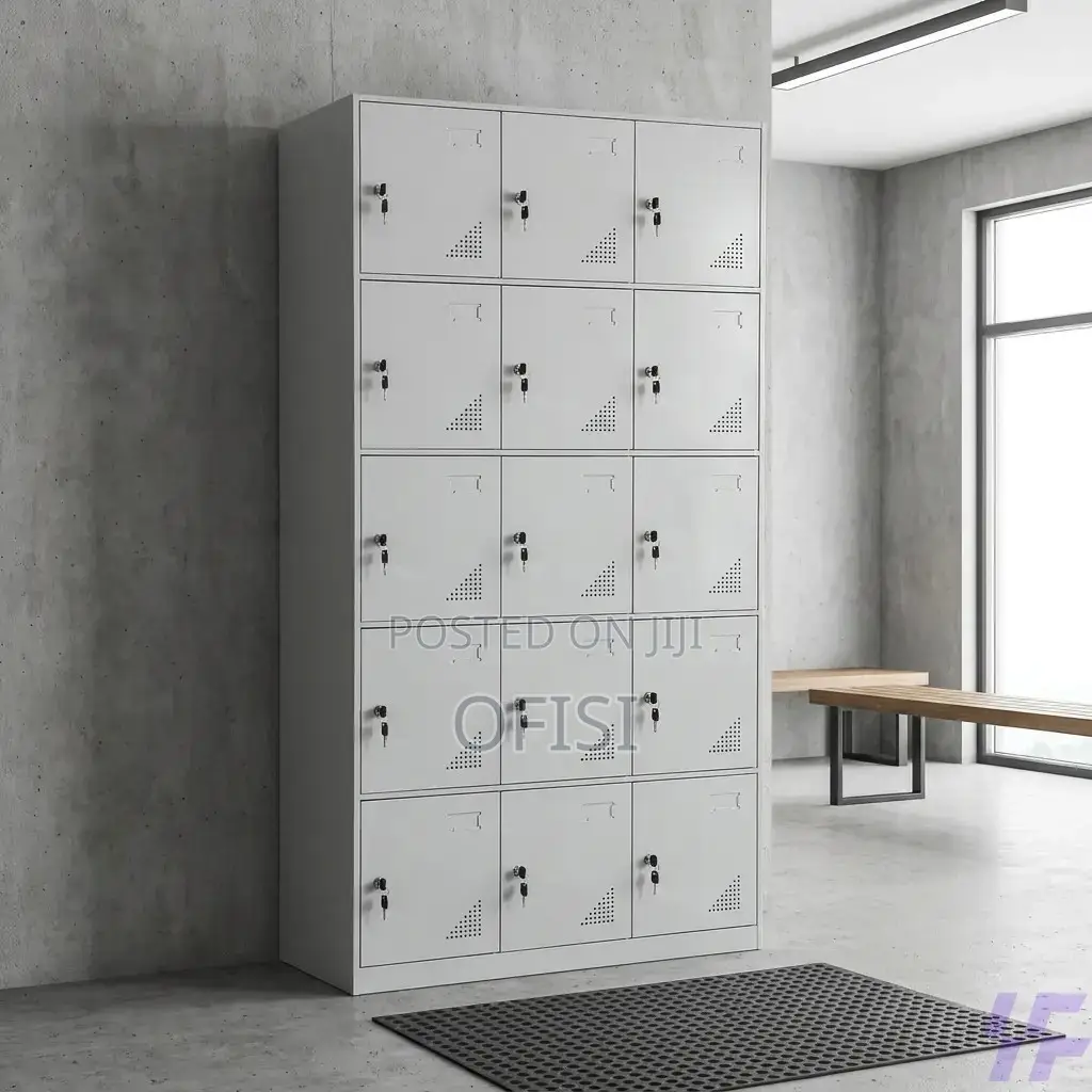 Office Cabinet; 15-Doors Steel Office Locker Cabinet