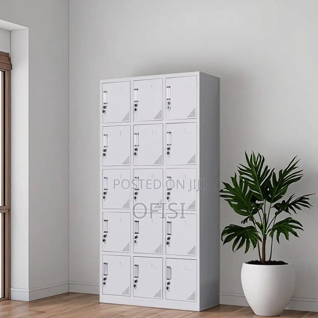 Office Cabinet; 15-Doors Steel Office Locker Cabinet